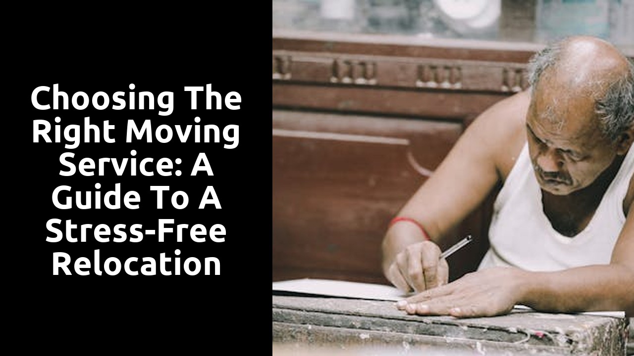 Choosing the Right Moving Service: A Guide to a Stress-Free Relocation
